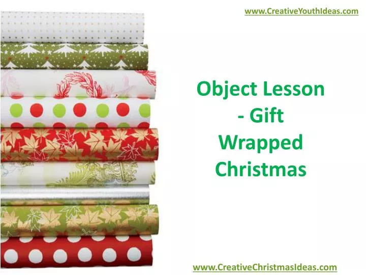 object lesson gift wrapped christmas