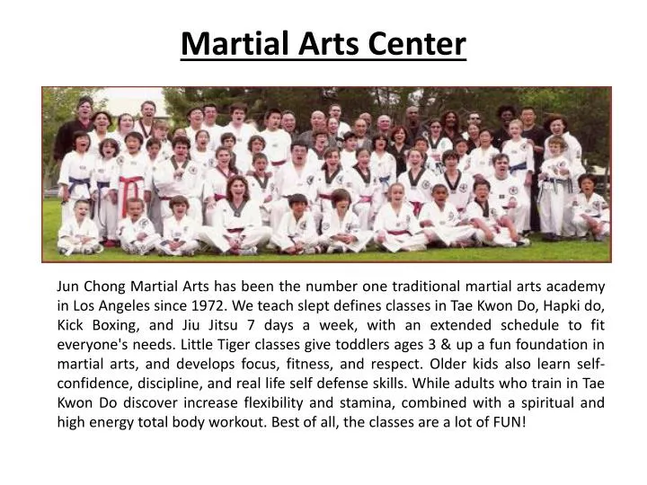 martial a rts center