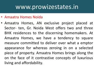 Best Deal Amaatra Homes Noida, Noida Extension Projects