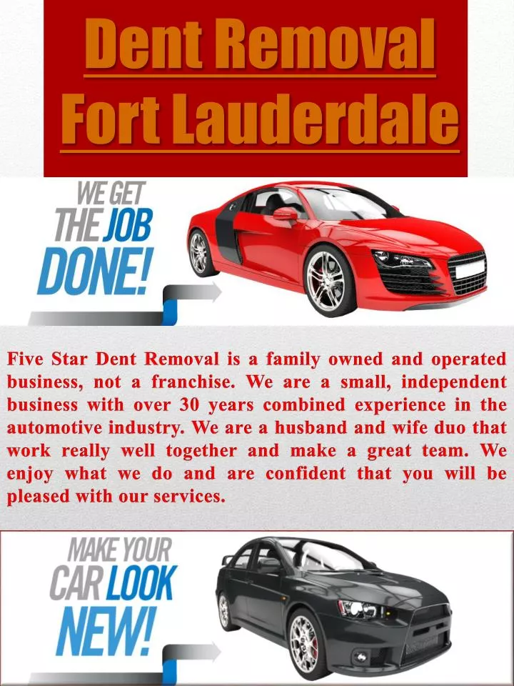 dent removal fort lauderdale