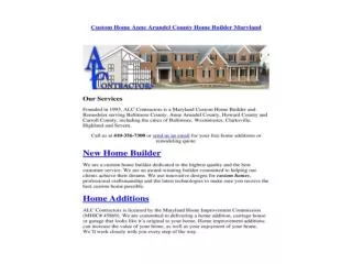 Custom Home Anne Arundel County Home Builder Maryland