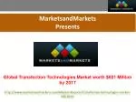 Global Transfection Technologies Market worth $601 Million by 2017 - slide 1