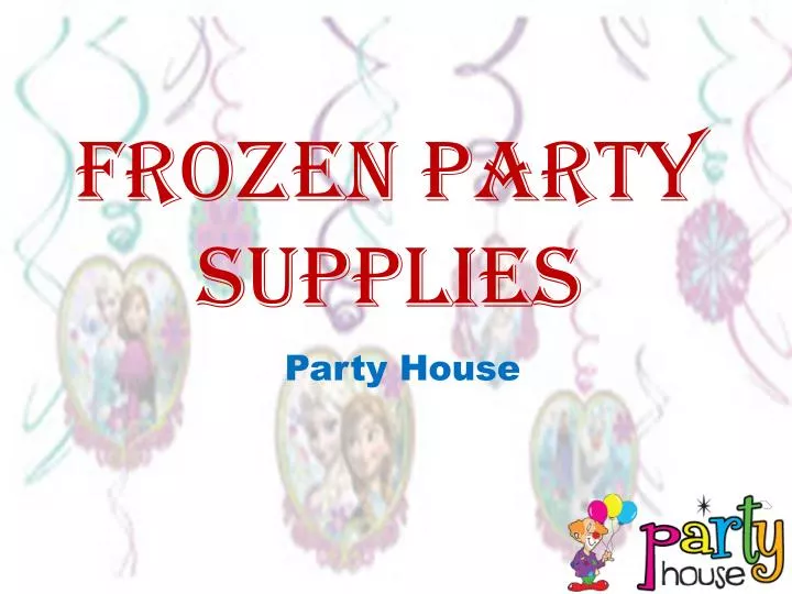 frozen party supplies