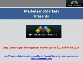 Data Center Asset Management Market worth $2.1 Billion by 20