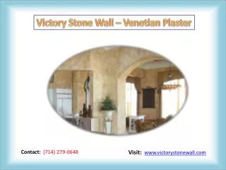 Venetian Plaster - Victory Stone Wall