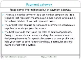 Some useful material about payment gateway