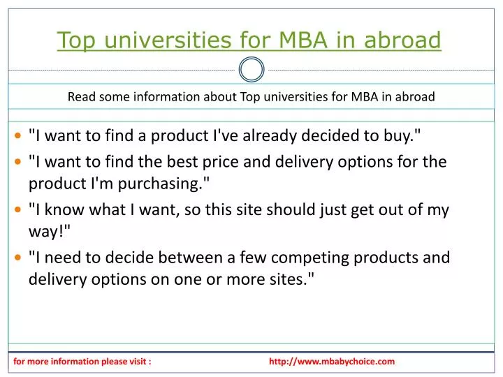 top universities for mba in abroad