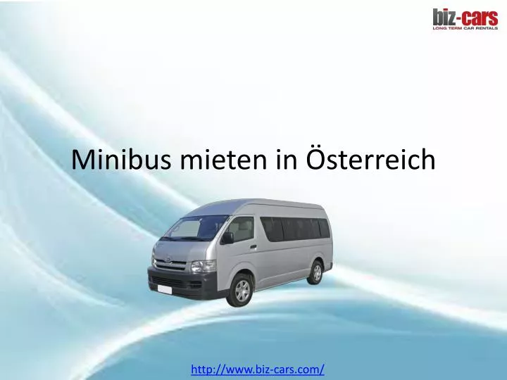 minibus mieten in sterreich