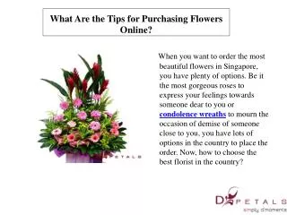 What Are the Tips for Purchasing Flowers Online?