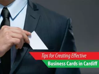 How to Create Effective Business Cards in Cardiff