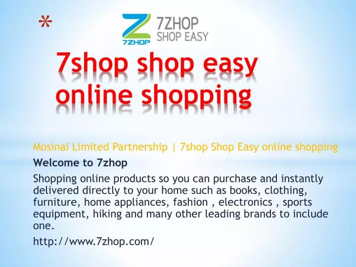 7shop shop easy online shopping