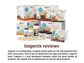 isagenix reviews