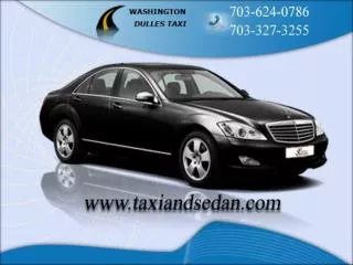 Dulles airport taxi on your mobile- Easier booking concept f