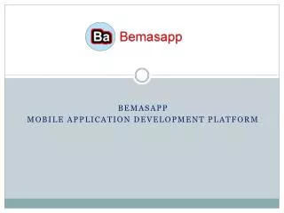 Mobile application development platform
