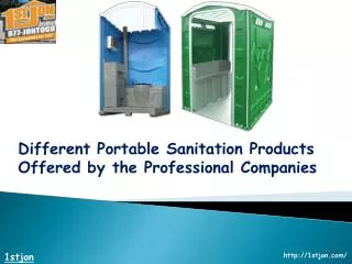 Different Portable Sanitation Products