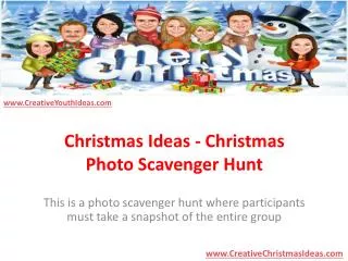 Christmas Ideas - Christmas Photo Scavenger Hunt