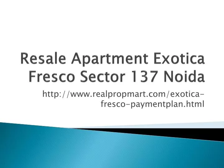 resale apartment exotica fresco sector 137 noida
