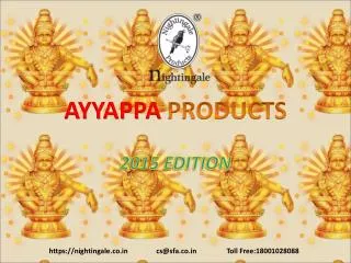 Ayyappa Diaries and Calendar for 2015