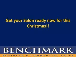 Get your Salon ready now for this Christmas!