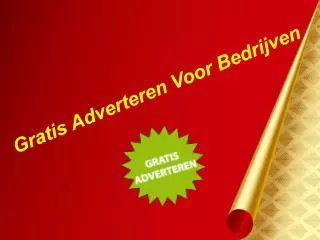 Top gratis advertentie in Nederland