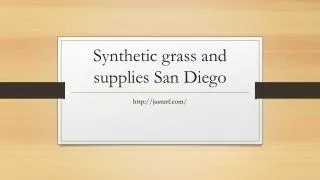 Synthetic grass and supplies San Diego