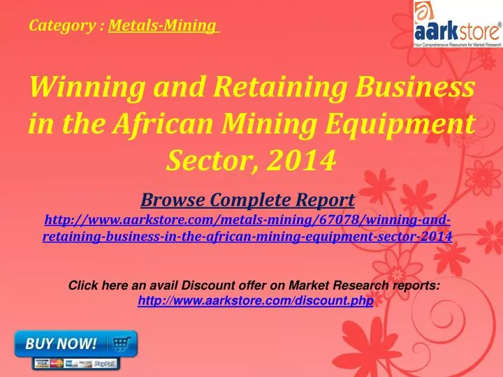 winning and retaining business in the african mining equipment sector 2014