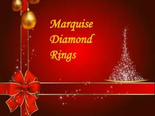 Marquise diamond rings