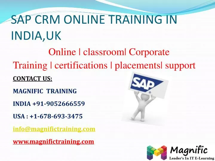 sap crm online training in india uk