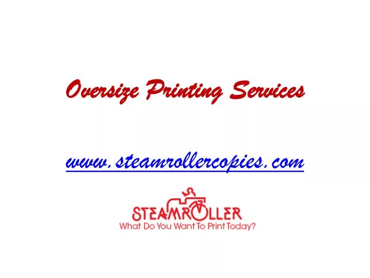 oversize printing services