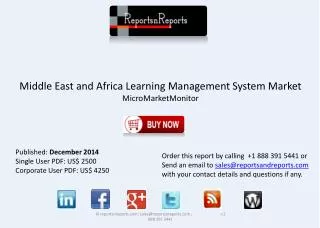 Middle East and African Learning Management Systems Industry