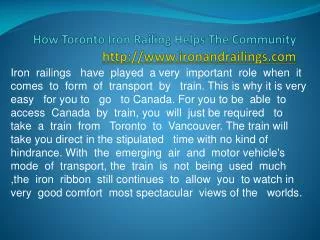 Iron Railings Toronto | Commercial Iron Railings