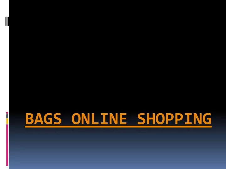 bags online shopping