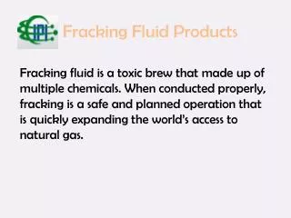 Fracking Fluid Products | InternationalPolymerics
