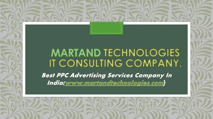 martand technologies it consulting company