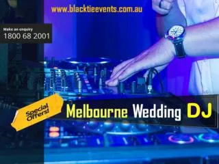 Melbourne wedding DJ