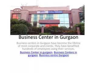 Business Center in Gurgaon
