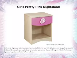 Girls Pretty Pink Night Stand Buy It at Neverland Furniture