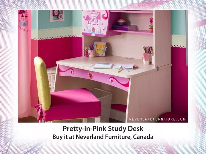 pretty in pink study desk buy it at neverland furniture canada