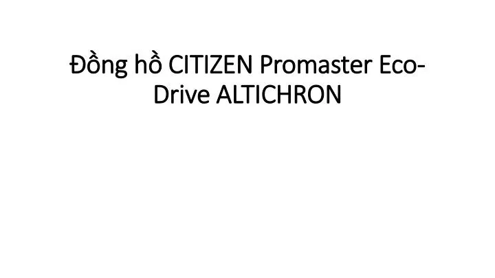 ng h citizen promaster eco drive altichron