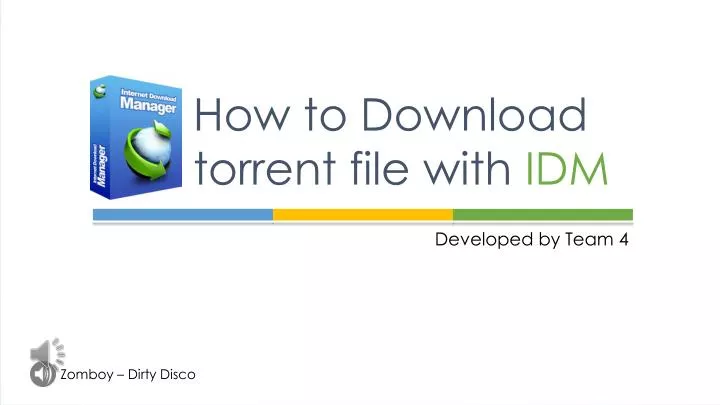 how to download torrent file with idm