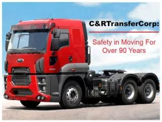 C&R transfer Corp: Professional and Safe machinery movers
