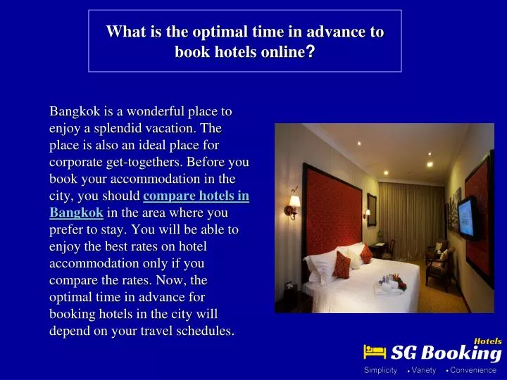 what is the optimal time in advance to book hotels online