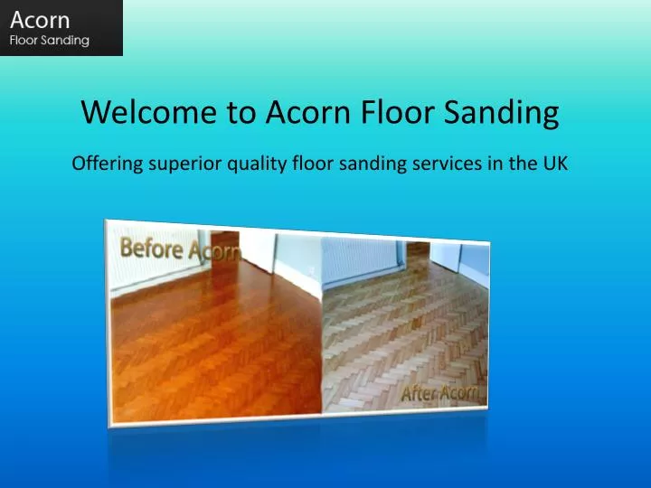 welcome to acorn floor sanding