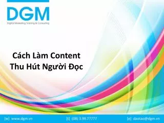 c ch l m content thu h t ng i c