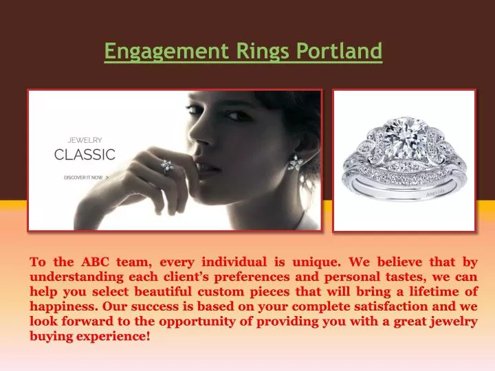 engagement rings portland