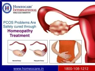 PCOS disorders can Easily cured through Homeopathy Treatment