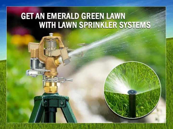 get an emerald green lawn with lawn sprinkler systems
