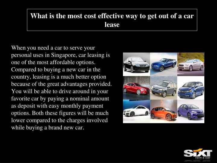 what is the most cost effective way to get out of a car lease