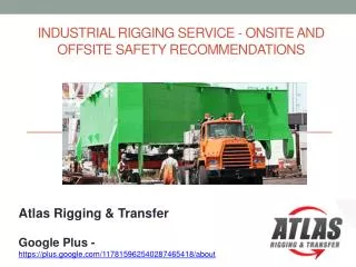 Practical Rules for Industrial Riggers