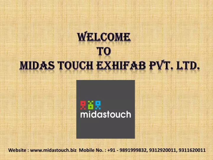 welcome to midas touch exhifab pvt ltd